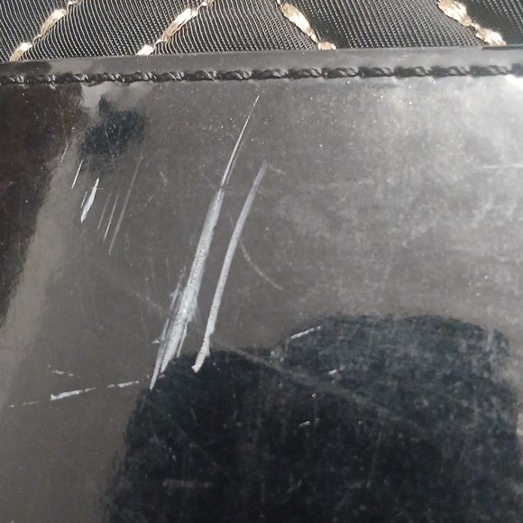 Tory Burch Black Quilted Tote with Gloss Logo - Picture 14 of 15